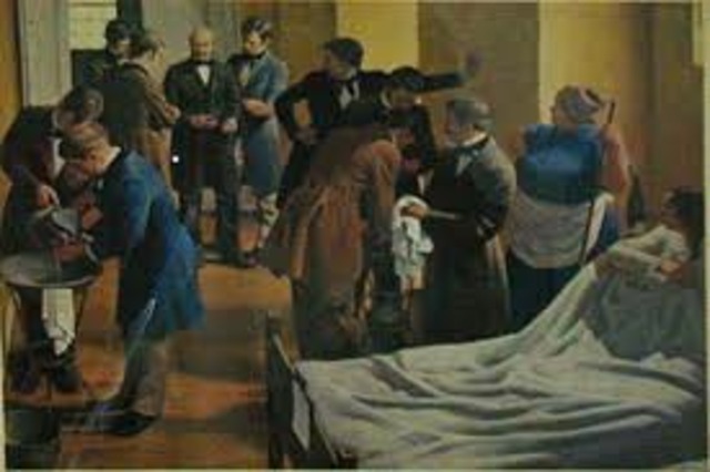 A doctor discovers how to prevent puerperal fever.