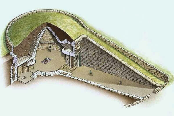 Tesoro de Atreo - Arquitectura Micénica (Heládico reciente III)