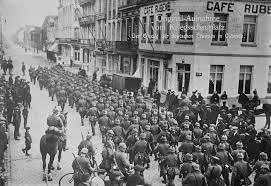 German troops enter Belgium