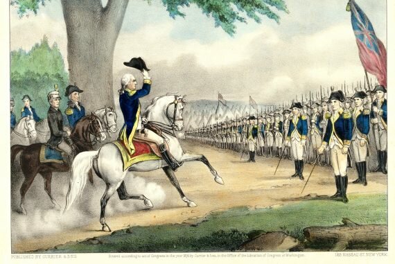 Washington arrives on outskirts of Boston with Continental troops