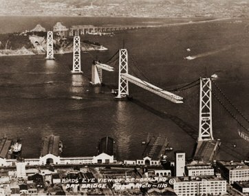 San Francisco-Oakland Bay Bridge Construction Begins