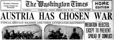 Austria-Hungary declares war on Serbia