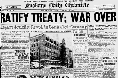 United states Senate fails to ratify Treaty of Versailes