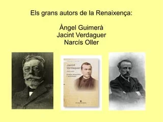 Verdaguer, Guimerà i Oller