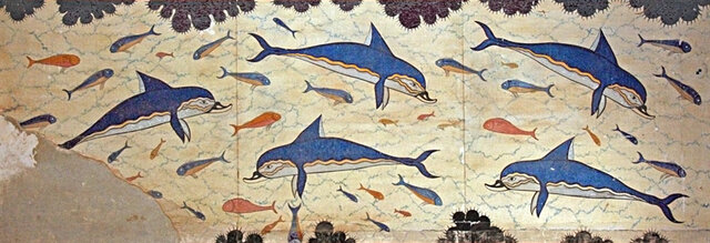 Fresco de los delfines