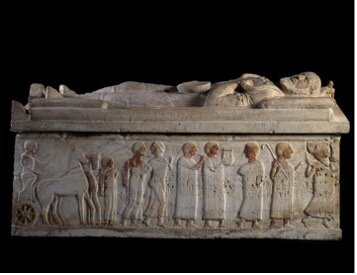 Tumba de los Sarcófagos de Caere (400-375 a.C.) - Museo Vaticano, Ciudad del Vaticano.