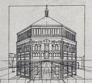 Brunelleschi creates Linear Perspective