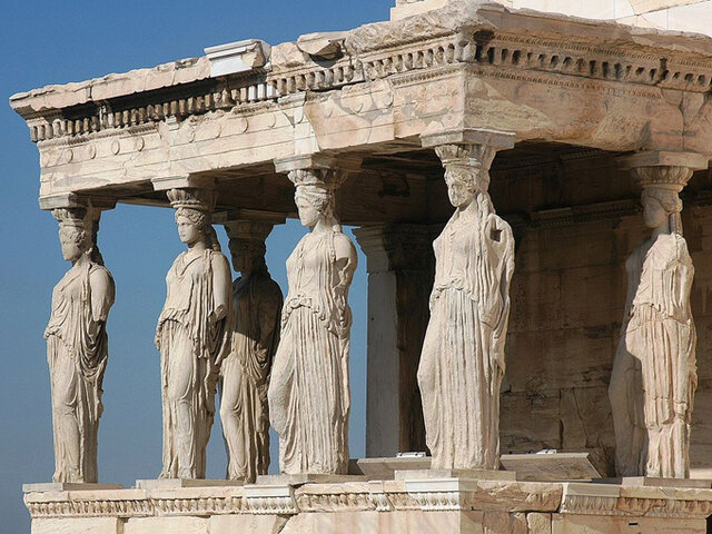 GRECIA. Cariátides del Erecteion