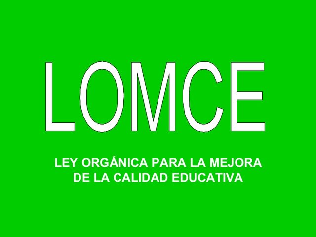 Ley Orgánica para la Mejora de la Calidad Educativa