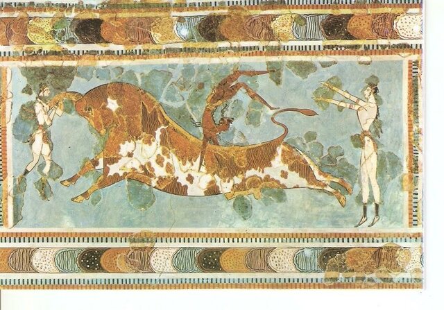 El salto del toro - Museo de Heraklion, Creta, Grecia.