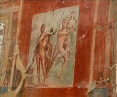 Pintura del IV estilo ilusionista de  Pompeya