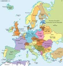The remapping after WW1