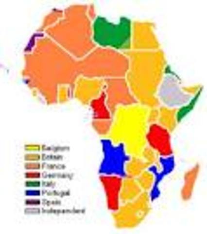 Most of Africa is under European control
