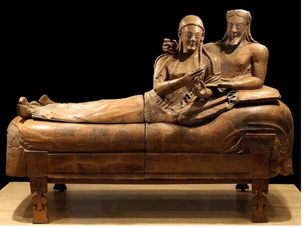 Sarcófago de los esposos (530-510 a.C.) -  Museo Nacional Etrusco de Villa Giulia, Roma, Italia.