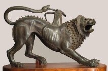 Quimera de Arezzo (380-360 a.C.) - Museo Arqueológico Nacional de Florencia, Italia.