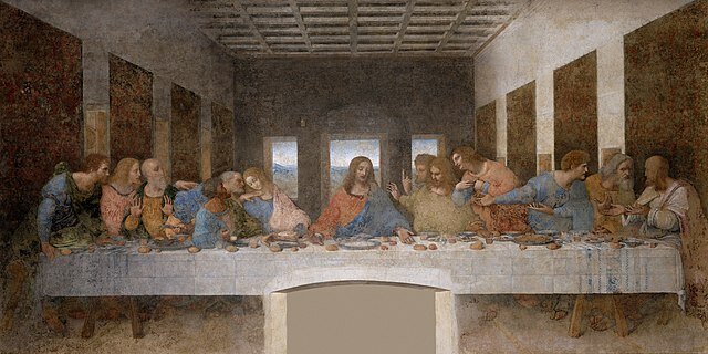 Leonardo da Vinci paints the Last Supper.