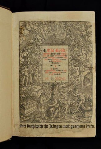 Production of the English bible