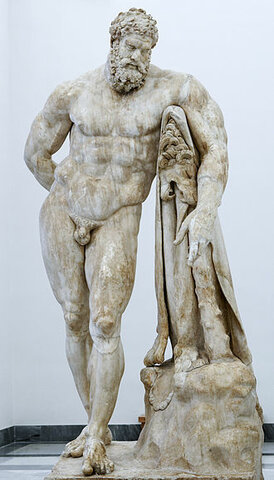 ESCULTURA EL HÉRCULES FARNESIO - Escultura Romano-Helenístico