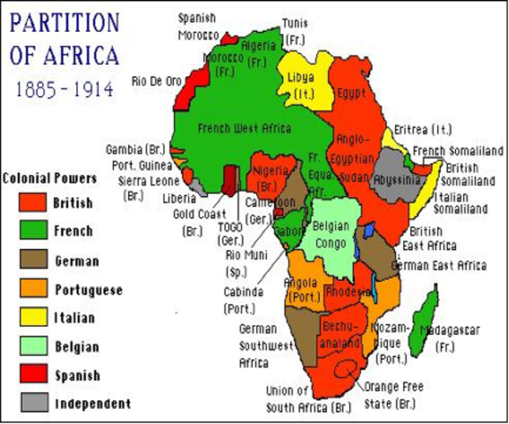 Most of Africa is under European Control