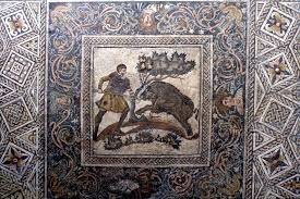 Mosaico de la caza del jabalí