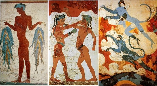 CRETA. Frescos de Akrotiri (Thera)