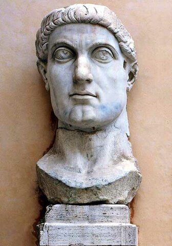ROMA. Escultura-retrato de Constantino
