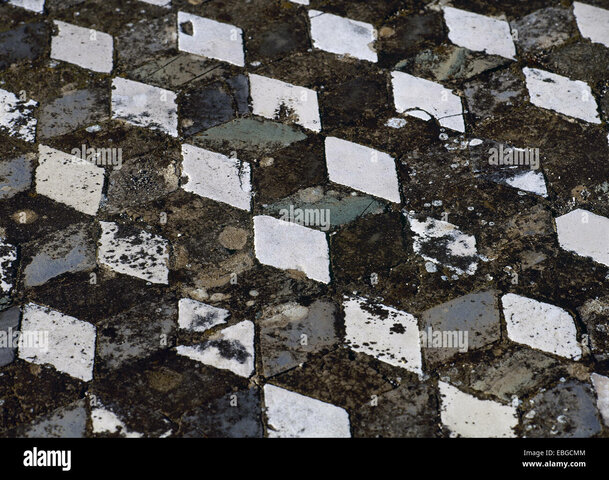 Mosaico "opus sectile Casa del Fauno en Pompeya S.I