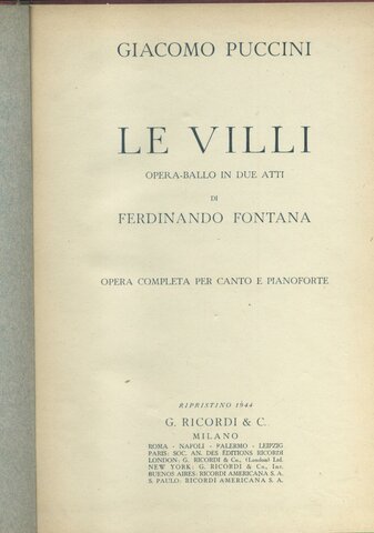 Le Villi