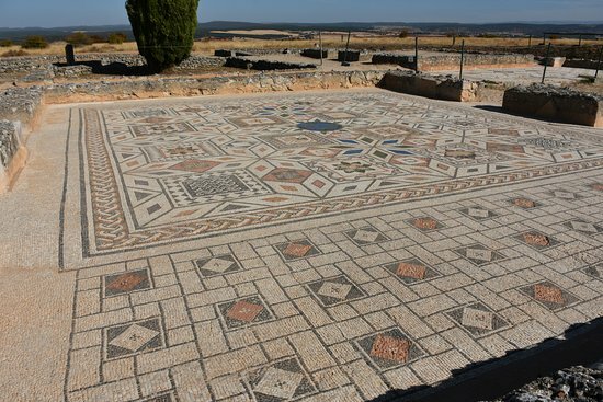 Mosaicos de la Casa Taracena en Clunia. Opus tesellatum.
