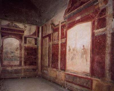Fresco de Casa de Salustio - Pompeya, Italia.