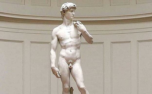 Michelangelo finishes "David"