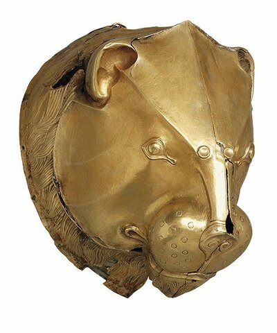 MICENAS. Ritón en forma de cabeza de león