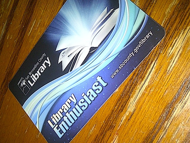 Schnazzy new library card!