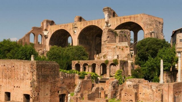 ROMA. Basílica de Majencio