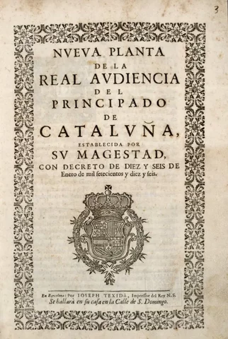 FELIPE V FIRMA LOS DECRETOS DE NUEVA PLANTA