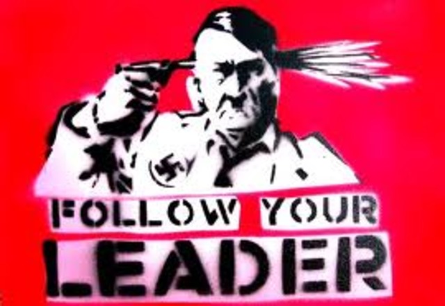 Hitler teki itsemurhan puna-armeijan lähestyessä Berliiniä.