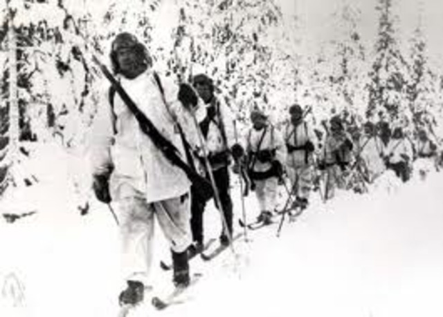 Neuvostoliitto hyökkäsi Suomeen ja talvisota alkoi.