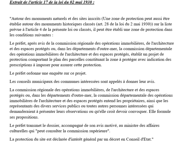 1930 : Loi sur la protection des monuments naturels