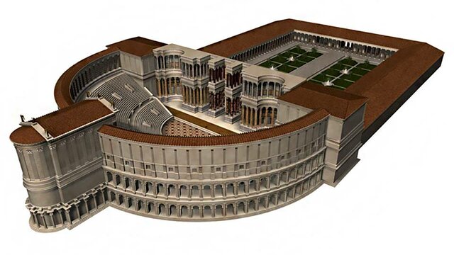 Teatro de Pompeyo, Roma.