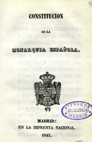 Constitución moderada.1845