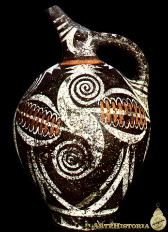 CERÁMICA DE ESTILO KAMARÉS.FAISTOS.MUSEO DE HERAKLION.