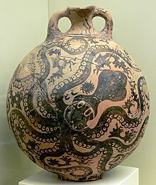 CERÁMICA DE ESTILO MARINO.PERIODO NEOPALACIAL.MUSEO DE HERAKLION