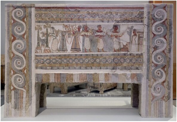 SARCÓFAGO DE HAGIA TRIADA.HAGIA TRIADA.PERIODO POSTPALACIAL.MUSEO DE HERAKLION