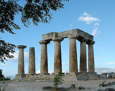 Templo de Apolo en Corinto.