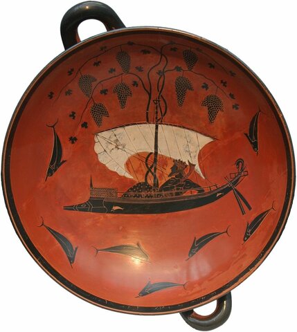 Kylix de Exéquias. Staatliche Antikensammlungen, Múnich.