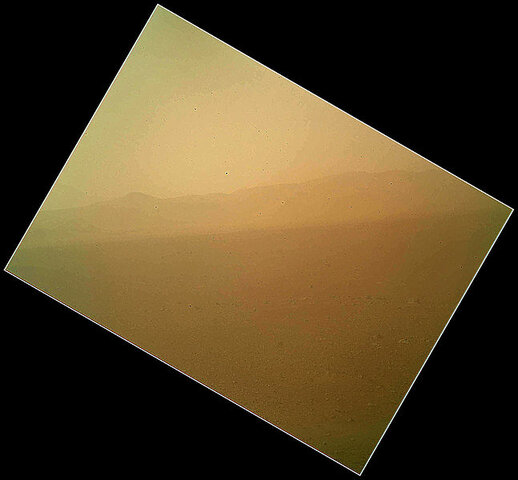 First colored image from Curiosity