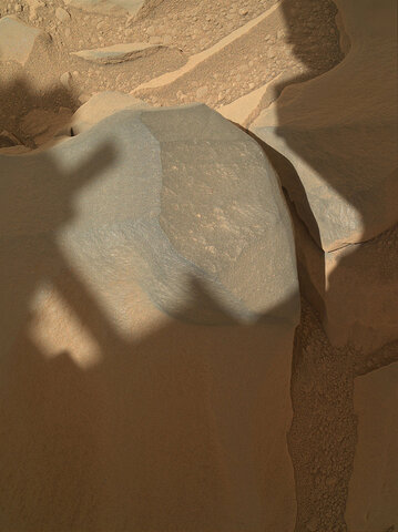"Bathurst Inlet" rock on Mars – as viewed by the MAHLI camera on the Curiosity rover