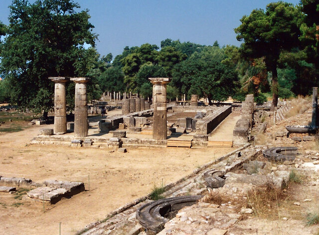 Templo de Zeus en Olimpia (472-457 a.C.)