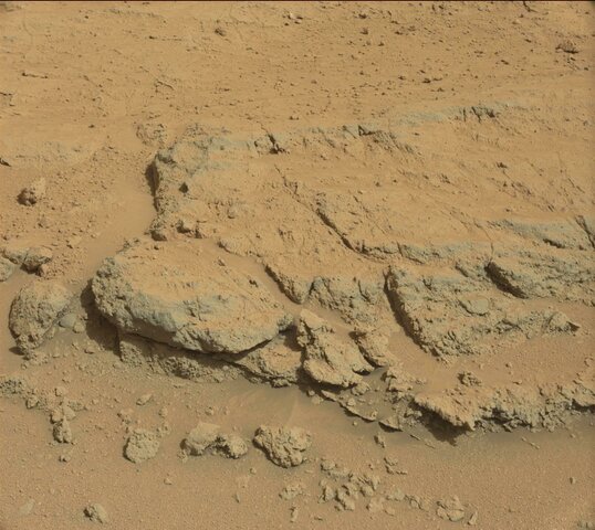 "Darwin" rock outcrop on Mars - viewed by Curiosity