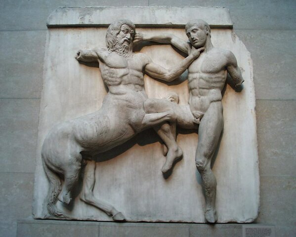 Metopas del Partenon. Época Clásica. Arte Griego.